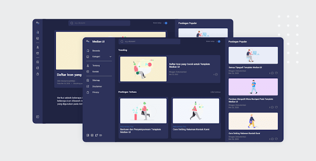 Free Median UI Responsive Blogger Template Premium